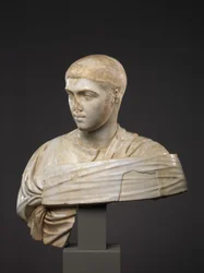 Buste en marbre de Sévère Alexandre, 230-235 après J.-C.