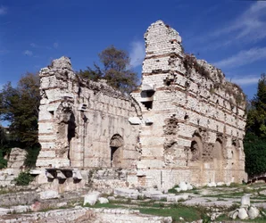 Alpes-Maritimes : Restes des thermes romains du IIIe siècle dans les arènes de Nice Cimiez