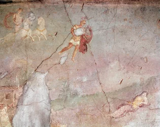 Mars trouve Rhéa Silvia endormie et la séduit (fresque)