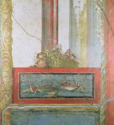 Scène navale, Pompéi, Italie