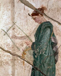 Pan musicien, parmi les nymphes (fresque)