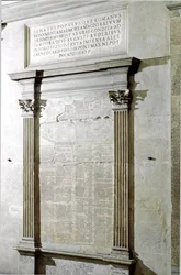 Plaque des Fastes Triomphaux et Consulaires. Période de l