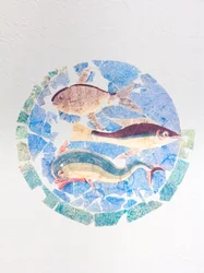 Peinture polychrome trouvée dans la domus du chirurgien à Rimini