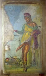 Priape, de la Casa dei Vettii (Maison des Vettii) vers 50-79 après J.-C. (fresque)