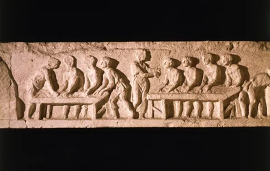 Relief représentant une boulangerie, du tombeau d