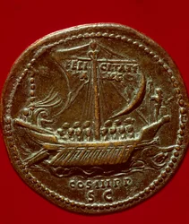 Art romain : pièce de monnaie de l