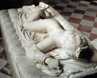 Hermaphrodite endormi (sculpture en marbre, IIe siècle av. J.-C.)