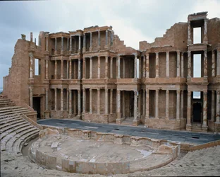 Scène de théâtre romain, 2e-3e siècle