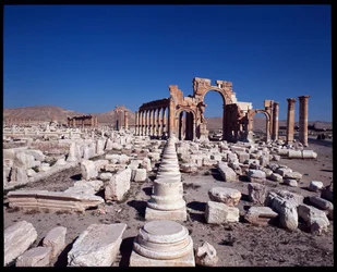 Vue de la grande colonnade et de l