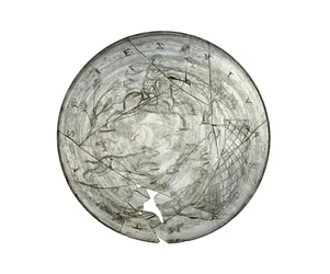 Bol de Wint Hill, gravé avec une scène de chasse, probablement de la Rhénanie, romain, 4e siècle (verre)