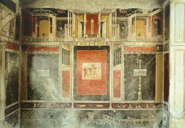 Fresque de la Maison de Marco Lucrezio Fronto, Pompéi, Campanie, Civilisation romaine