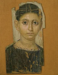 Portrait de femme momifiée, de Fayum, fin du 3ème siècle après J.-C.