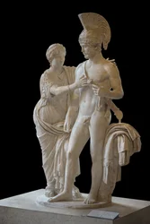 Couple impérial en Mars et Vénus (entre 120 et 140 après J.-C.) sculpture