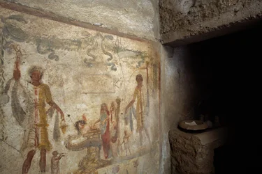 Fresque représentant un Lararium près de l