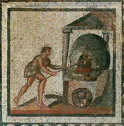 Enfourner le pain (mosaïque)