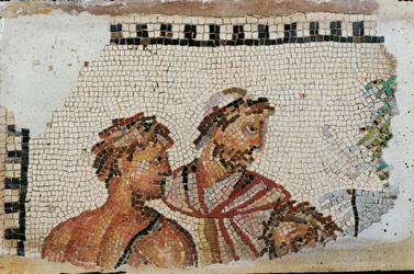 Ulysse et son fils Télémaque (mosaïque)
