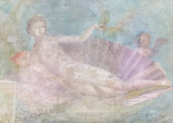Vénus à la coquille, peinture, 50-75 après J.-C. (fresque)