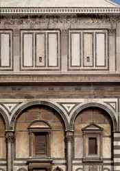 Vue extérieure du Baptistère Saint-Jean-Baptiste (Baptistère de Florence)