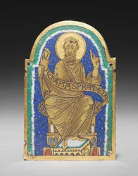 Plaque : Prophète assis d