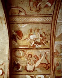 Art roman : intérieur de l