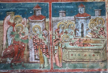 La vie et la mort de Saint Nicolas, mur sud de l