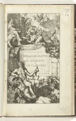 Page de titre pour la première partie des Guerres de Flandres