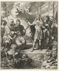 Portrait allégorique de Charles II d