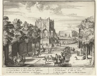 Allée dans le parc d