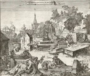Deuil au cimetière portugais-juif de Beth Haim d