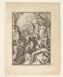 Stathouder Guillaume III et Marie Stuart parmi des figures mythiques