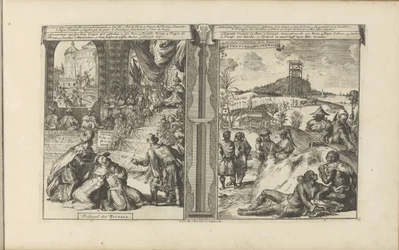 Tribunal en Perse; Khoikhoi et Guinéens (Les Indes Orientales et Occidentales et autres lieux)