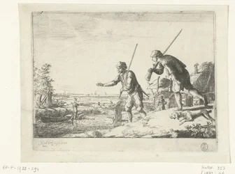 Deux soldats au bord d
