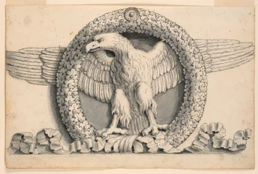 Couronne de Feuilles de Chêne avec Aigle