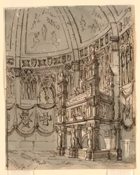 Décor de scène, intérieur d