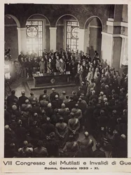 VIIIe Congrès des mutilés et invalides de guerre - Rome, janvier 1933