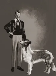 Grey Owl (gouache sur papier)