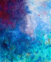 Abstraction bleu profond
