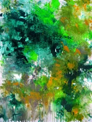 Abstrait vert vif