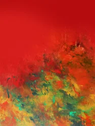 Abstrait rouge vif