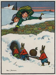 Dîner de Noël des lapins