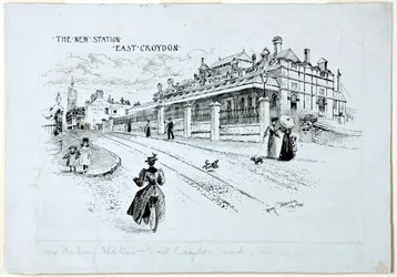 La nouvelle gare, East Croydon, juillet 1896