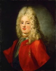 Roi Auguste III de Pologne (huile sur toile)