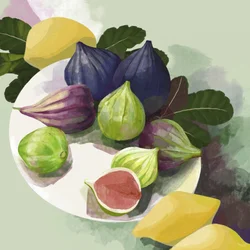 Figues mûres et citrons