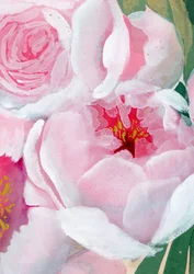 Fleur de pivoine rose pâle