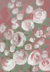Roses rose pâle