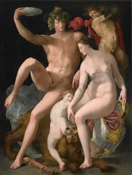 Bacchus, Vénus et Cupidon, vers 1535