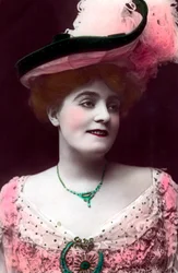 Evie Greene 1875-1917, actrice anglaise, 1906
