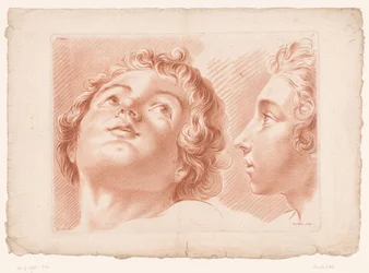 Deux têtes de garçons