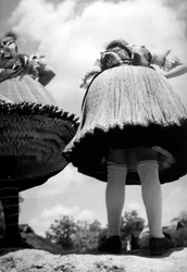 Dames en costumes traditionnels hongrois