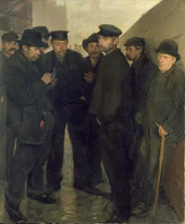 Les chômeurs, vers 1908-9